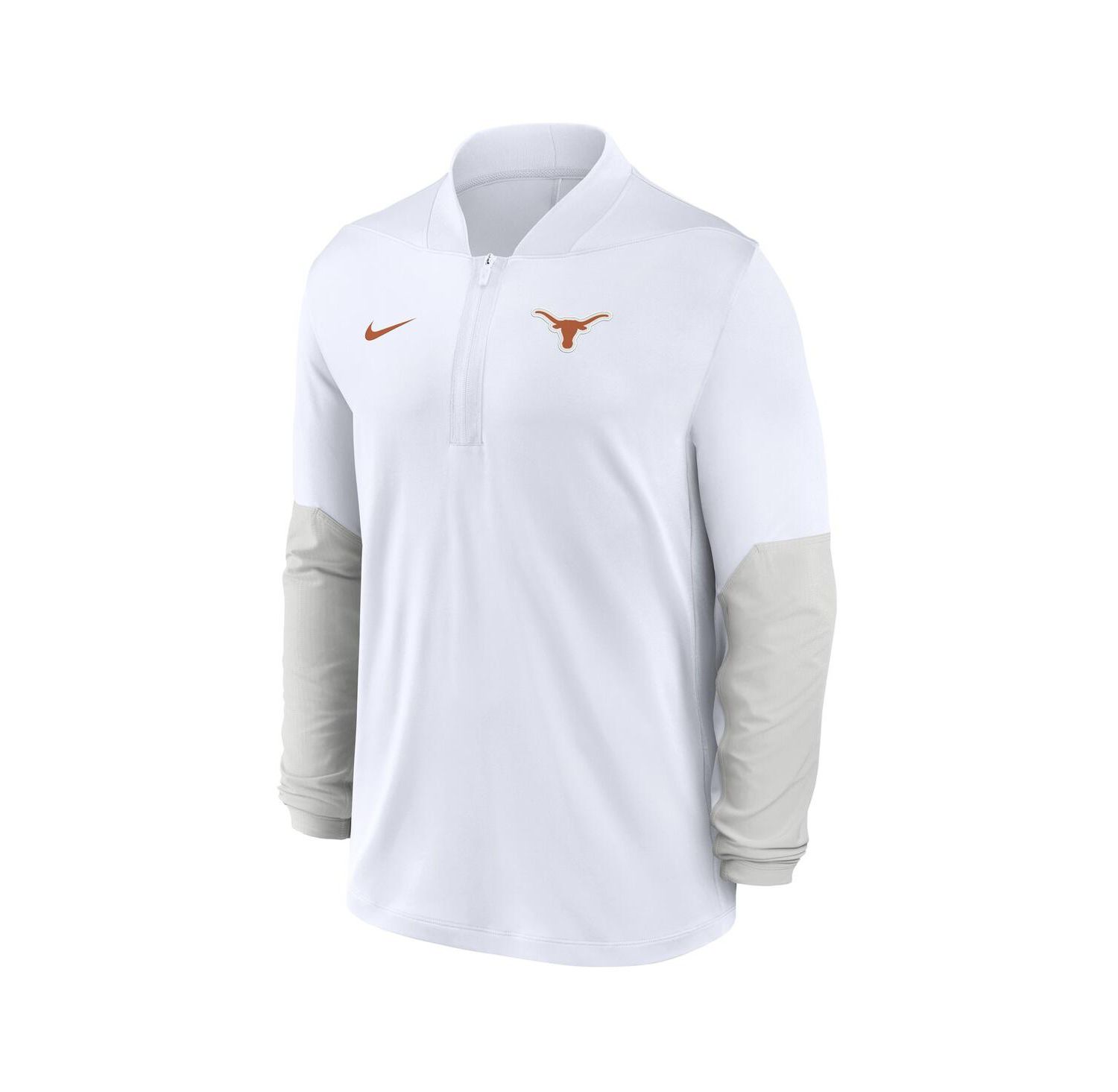 Men's White Texas Longhorns One Goal Performance Half-Zip Pullover Sweatshirt