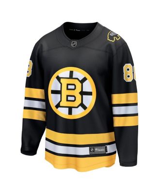 Men's David Pasternak Black Boston Bruins Home Breakaway Player Jersey