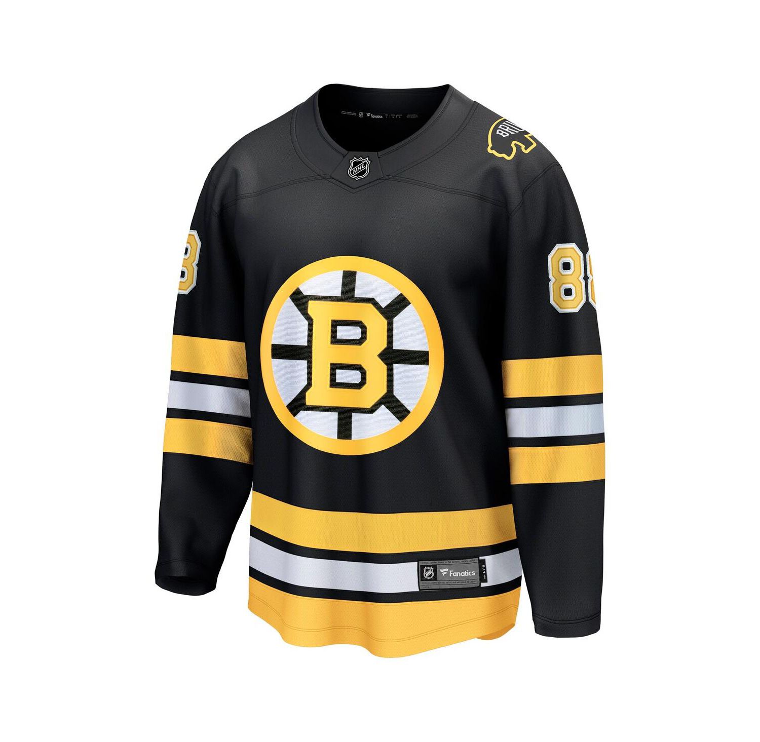 Men's David Pasternak Black Boston Bruins Home Breakaway Player Jersey
