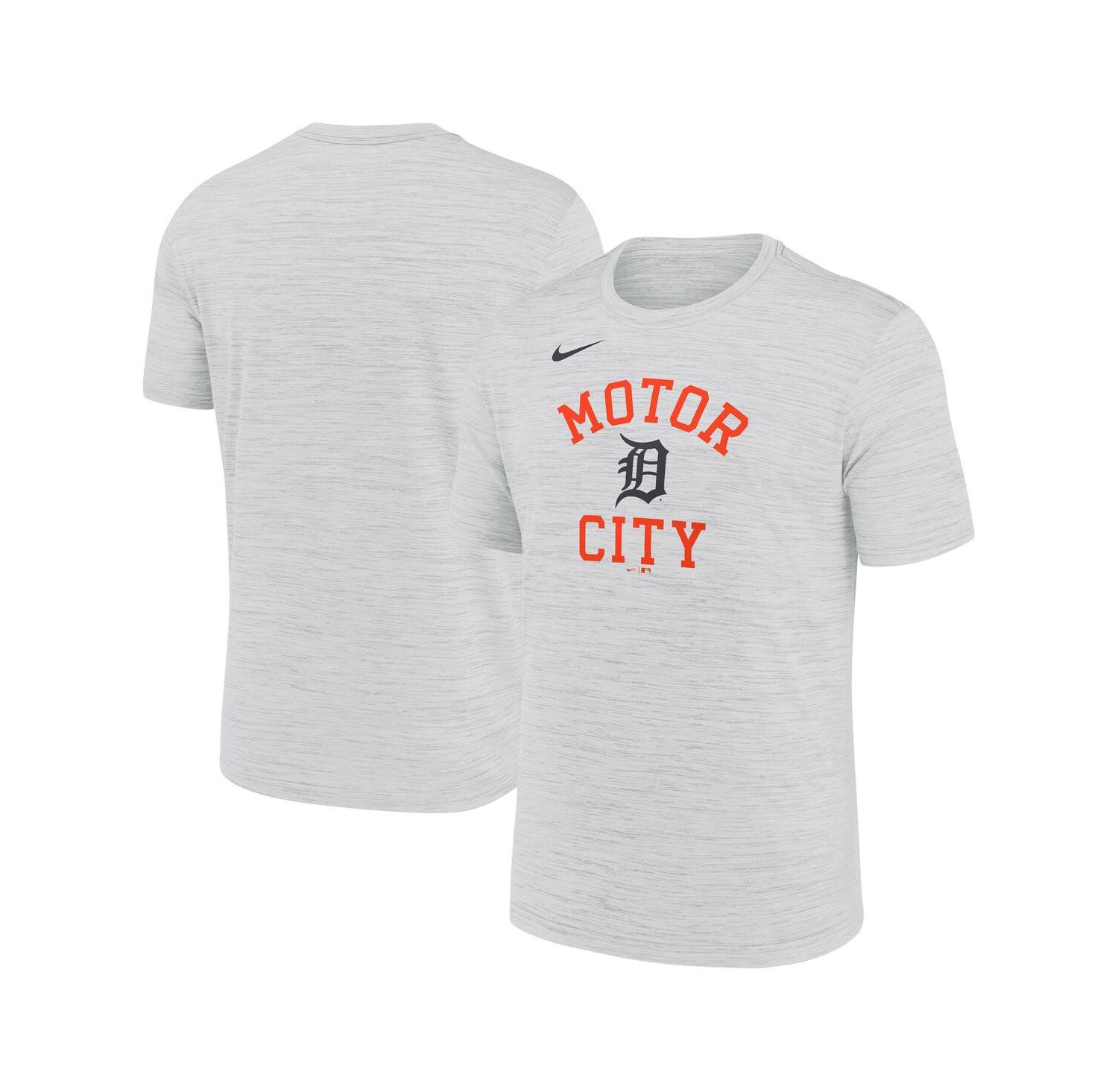 Men's Ash Detroit Tigers Velocity Team Phrase Dri-FIT T-Shirt