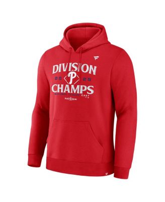 Men's Red Philadelphia Phillies 2025 NL East Division Champions Locker Room Hoodie