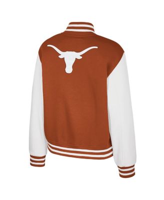 Women's Texas Orange Texas Longhorns French Baguette Full Snap Fleece Jacket