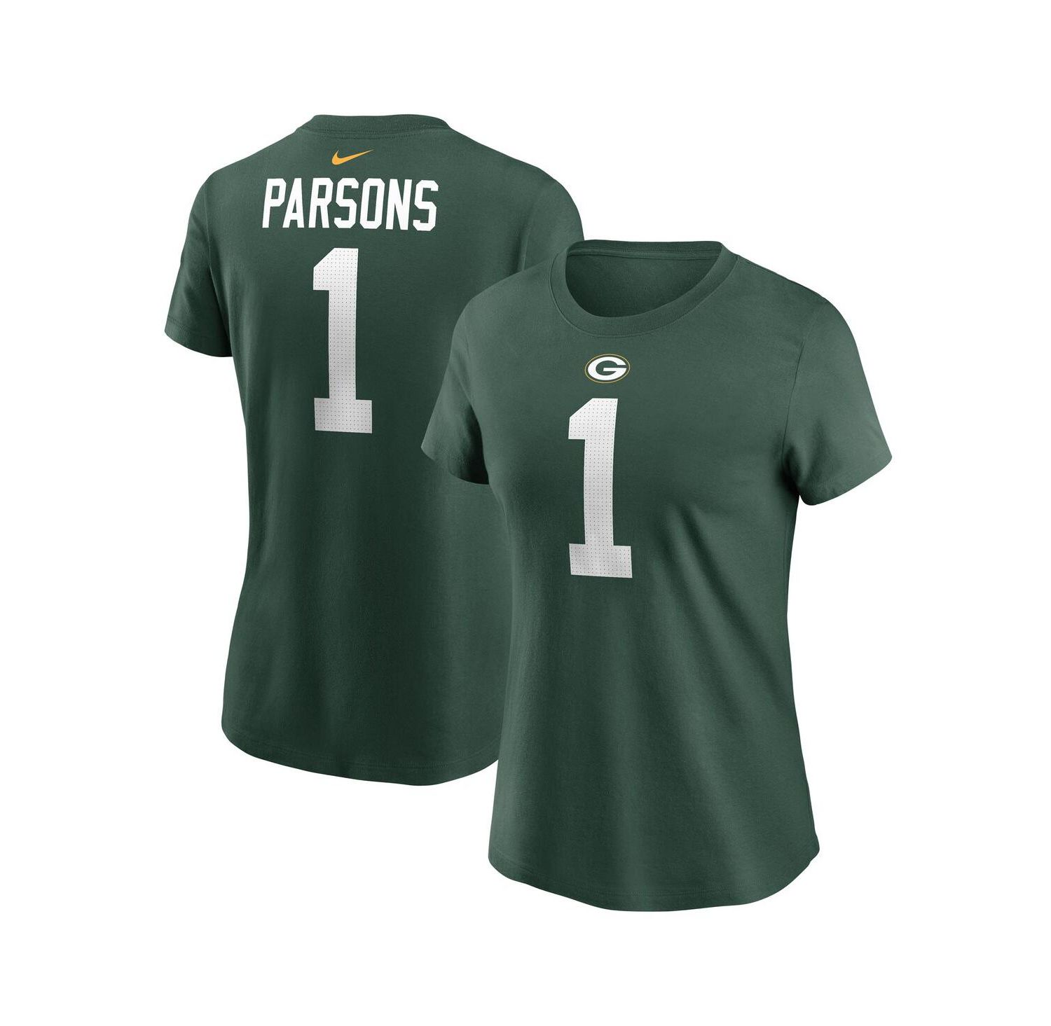 Women's Micah Parsons Green Green Bay Packers Name & Number T-Shirt