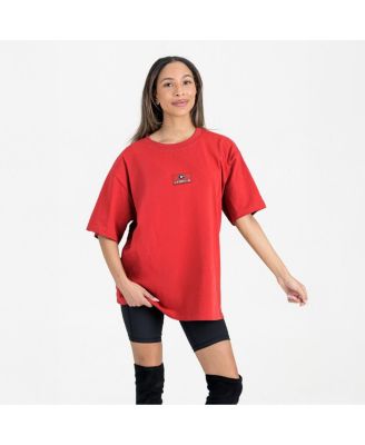 Women's Red Georgia Bulldogs Oversized Back at Ya T-Shirt