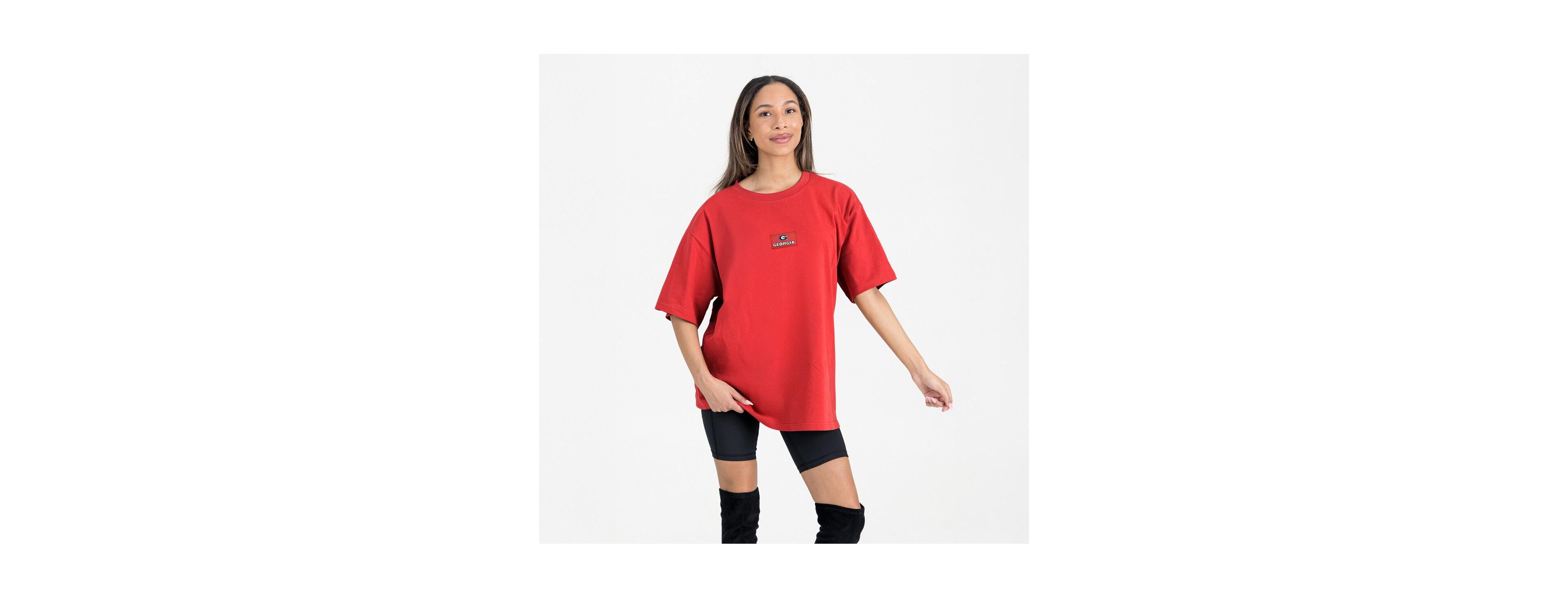 Gameday Couture Women's Red Georgia Bulldogs Oversized Back at Ya T-Shirt