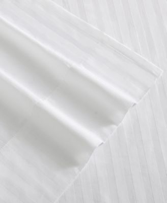 Solid Dobby Stripe 290-Thread Count Cotton 4-Pc. Sheet Set, King