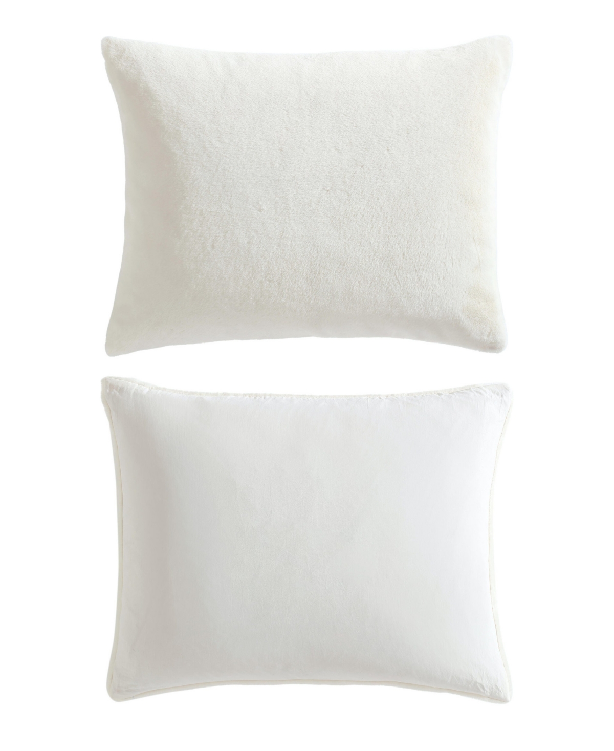 Vera Wang Signature Solid Faux Fur 3-pc. Comforter Set, Queen In White