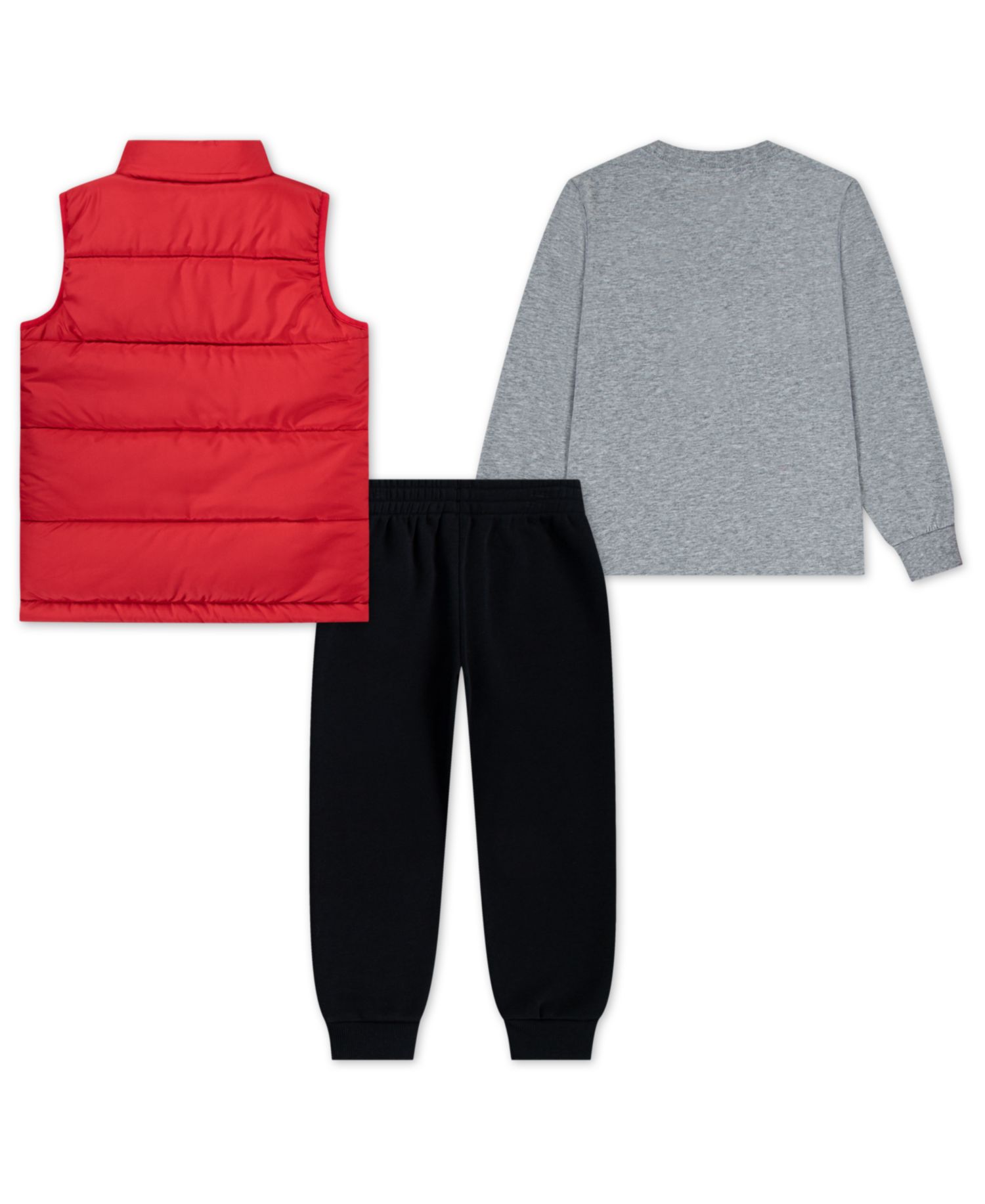Boys' 4-7 Crewneck T-Shirt, Vest and Pants, 3-Piece Set