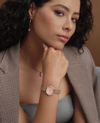 Women's Charing Rose Gold Tone Stainless Steel Bracelet Watch, 28.5mm