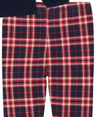 Baby Girls' Mock Neck Top and Leggings, 2-Piece Set