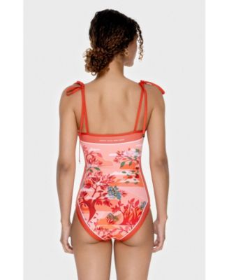 Women's Crossing Red Reversible One-Piece Swimsuit