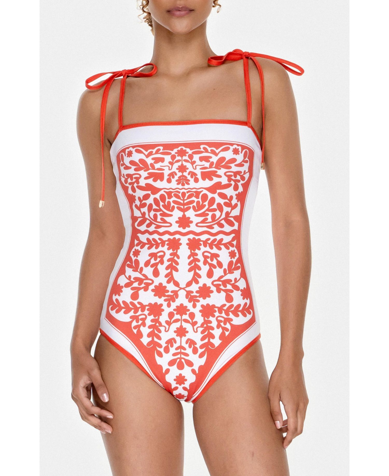 Women's Crossing Red Reversible One-Piece Swimsuit