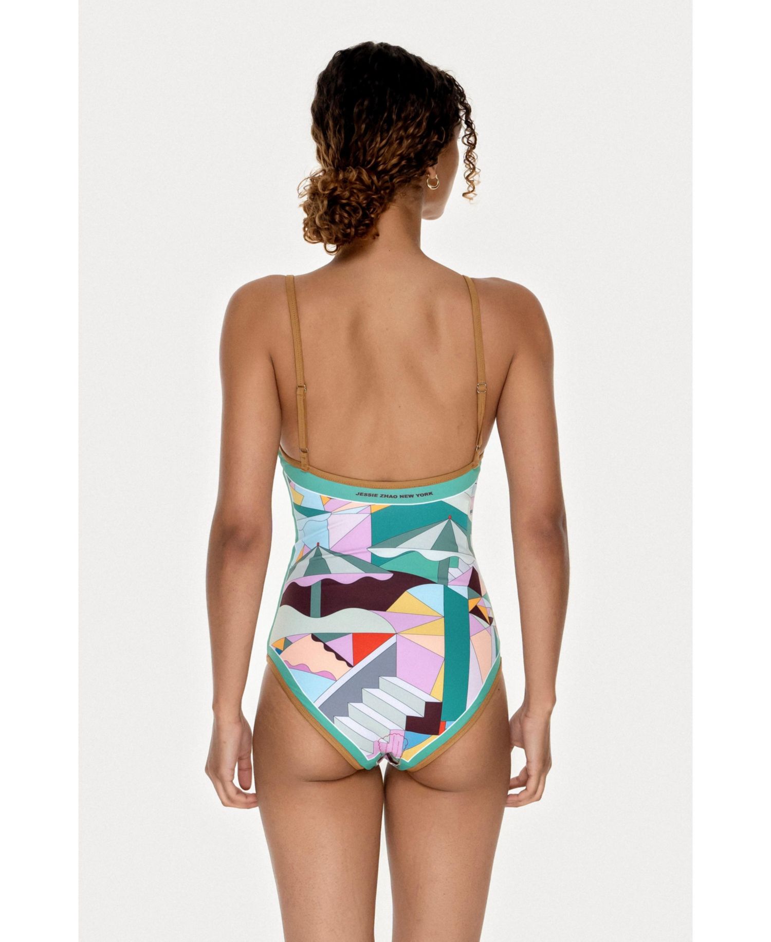 Jungle Adventure Reversible V-Neck One-Piece Swimsuit