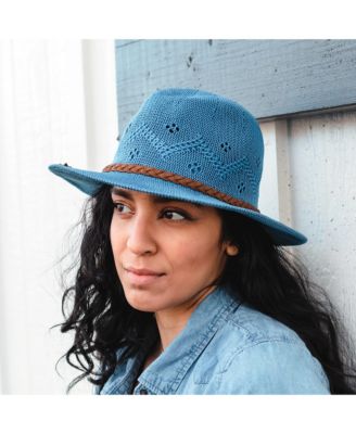 Women's Leather Cord Whetstone Sun Hat