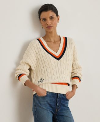 Lauren Ralph Lauren - Petite Cable-Knit Cricket Sweater