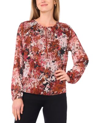 Sam & Jess - Women's Tie Hem Long Sleeve Top