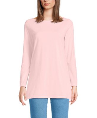 Women's Supima Cotton Adjustable 3/4 Sleeve Boatneck Tunic