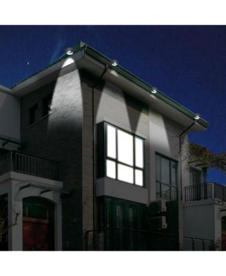 LED Solar Gutter Light Waterproof Outdoor Garden Fence Wall Lights 10 Packs