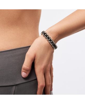 Watch Strap Bracelet - Ora Silver Ceramic