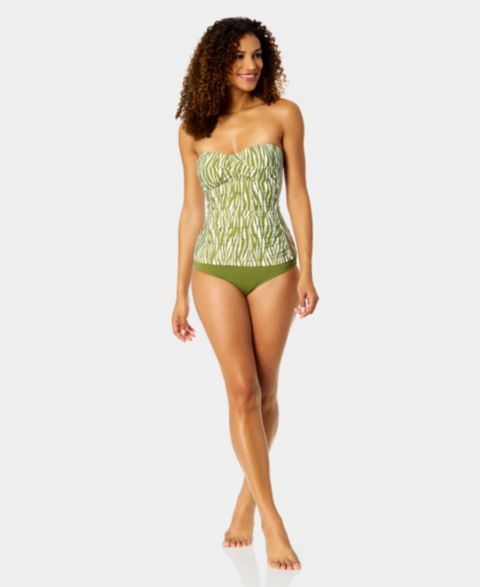 Верх бикини Twist-Front Ruched Waistband — Anne Cole