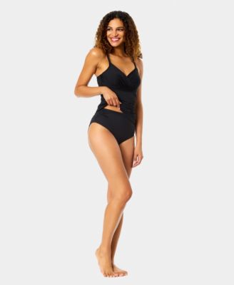 Women's Surplice Underwire Tankini Top