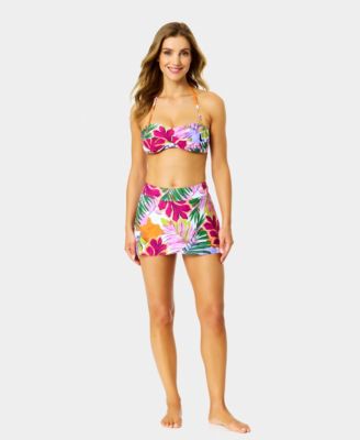 Women's Printed Tulip Drape Swim Skirt