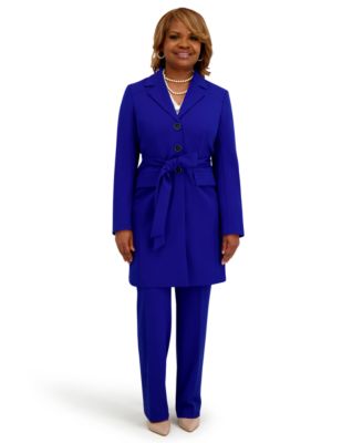 Women's Three Button Patch Pocket Trench Coat