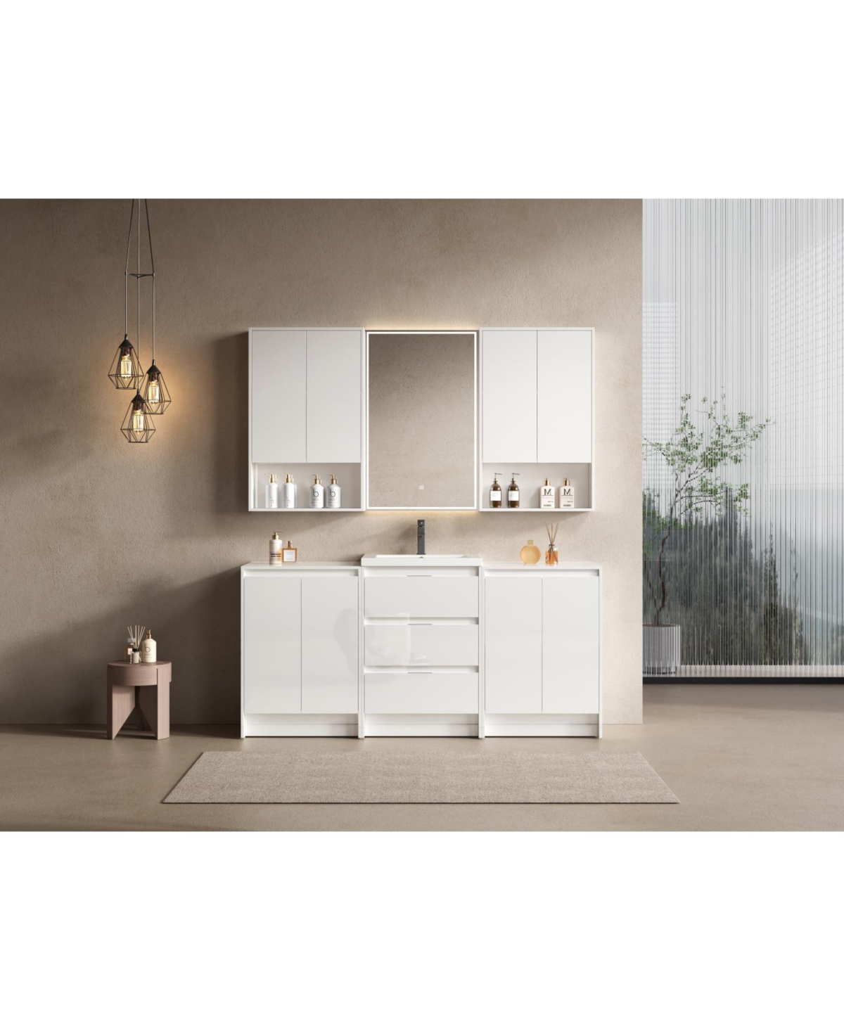 Streamdale Modern Bathroom Vanity Cabinet Set (Assembly Required)