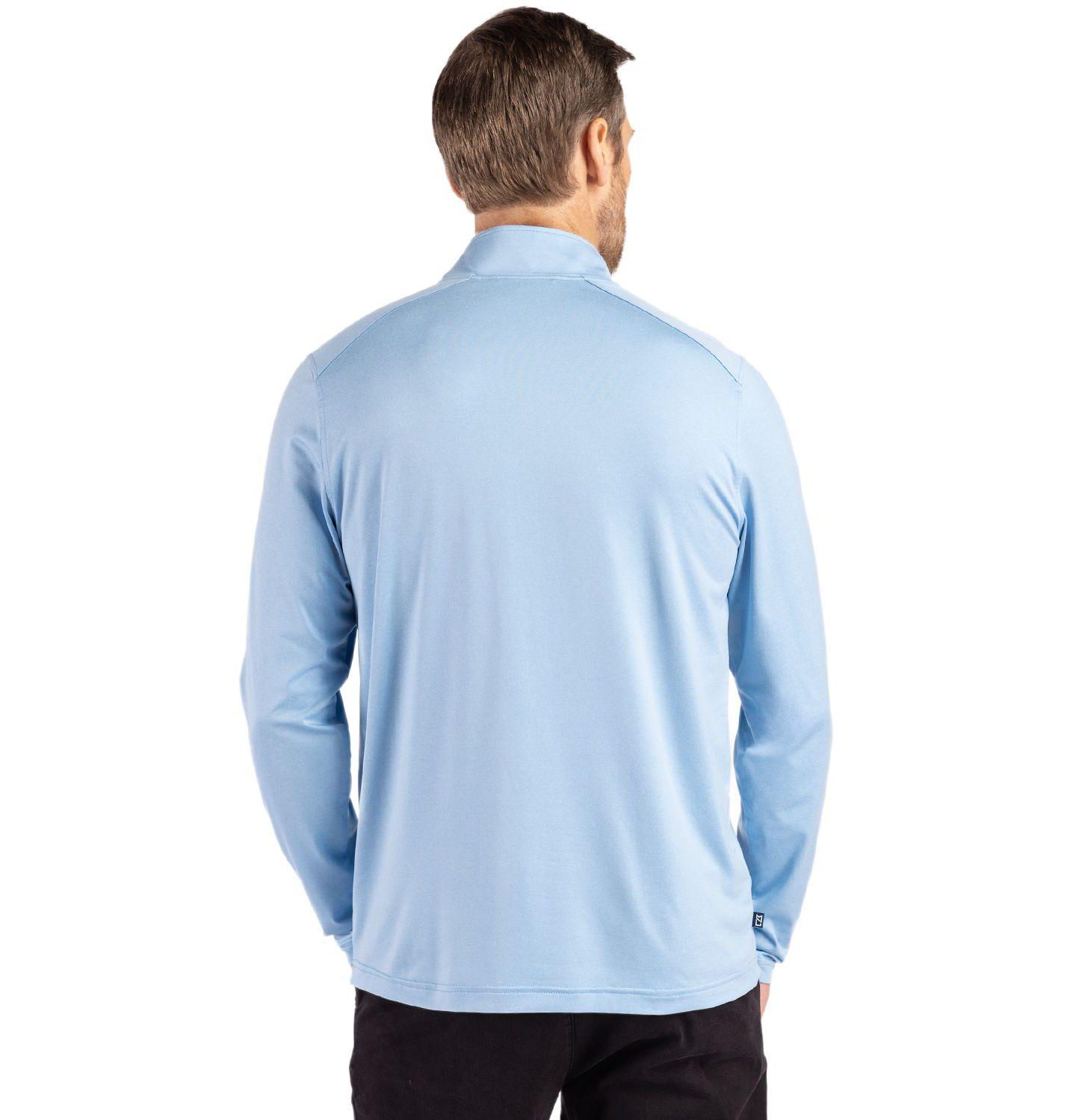 Мужская толстовка на молнии Cutter & Buck Coastline Epic Comfort Recycled Quarter Zip, цвет: Atlas — фото 2