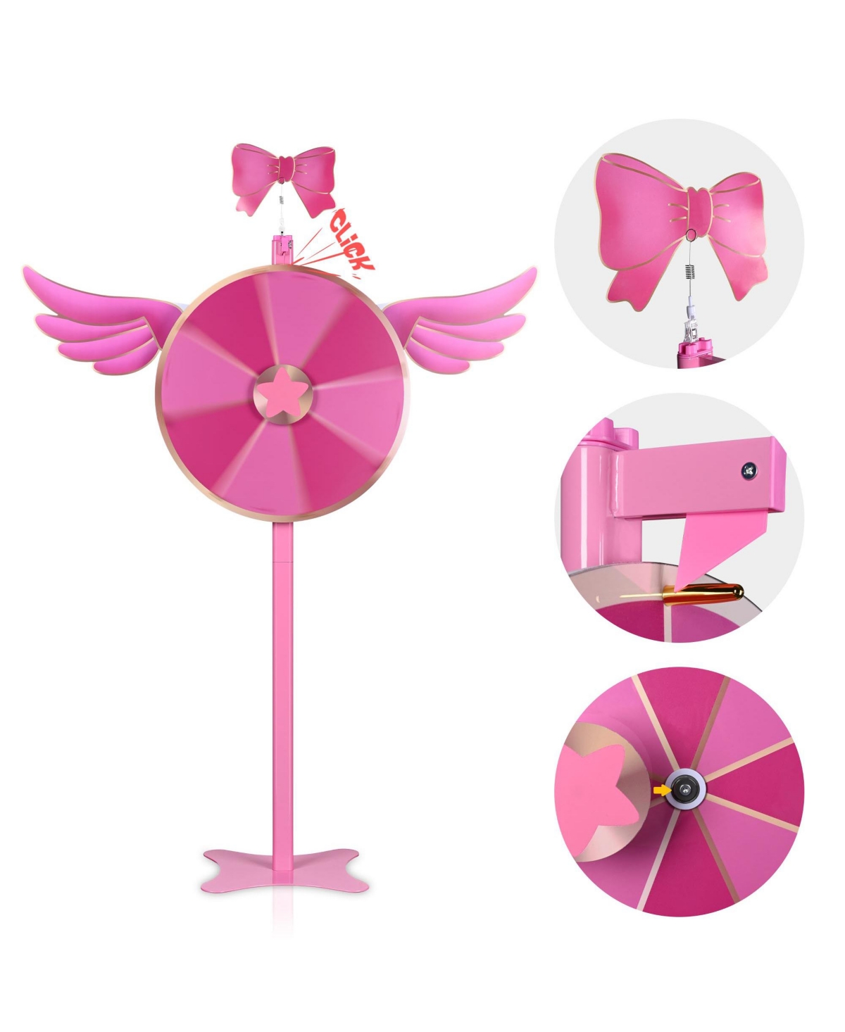 WinSpin 24" Dual Use Prize Wheel Tabletop or Floor Stand w/ Replacement Parts