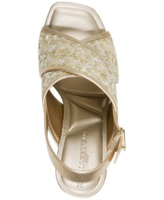 Colbie Crossband Sequin Dress Sandals