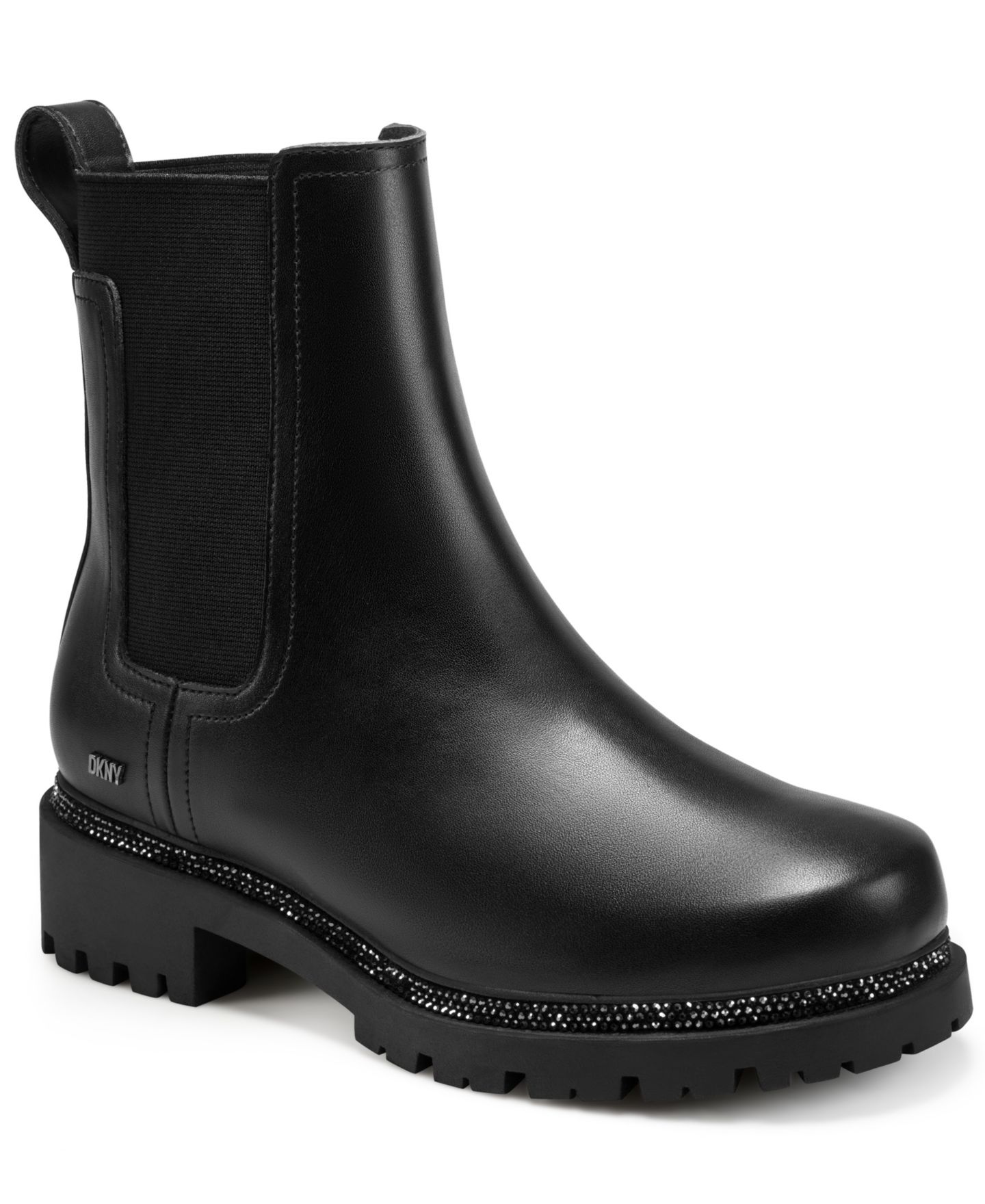 Женские ботинки DKNY Rick Slip-On Chelsea Booties, цвет: Чёрный — фото 1