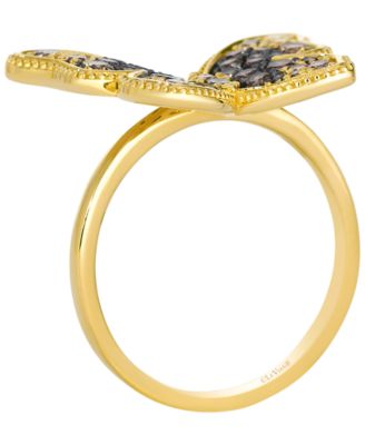 Chocolate Ombre Diamond (1 ct. t.w.) Ring in 14k Honey Gold