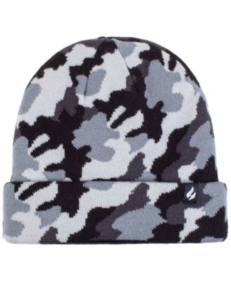 Boys' 8-16 Gavin Camouflage Knit Roll Up Hat