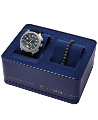 Men's Machine Chronograph Black Silicone Watch, 44mm