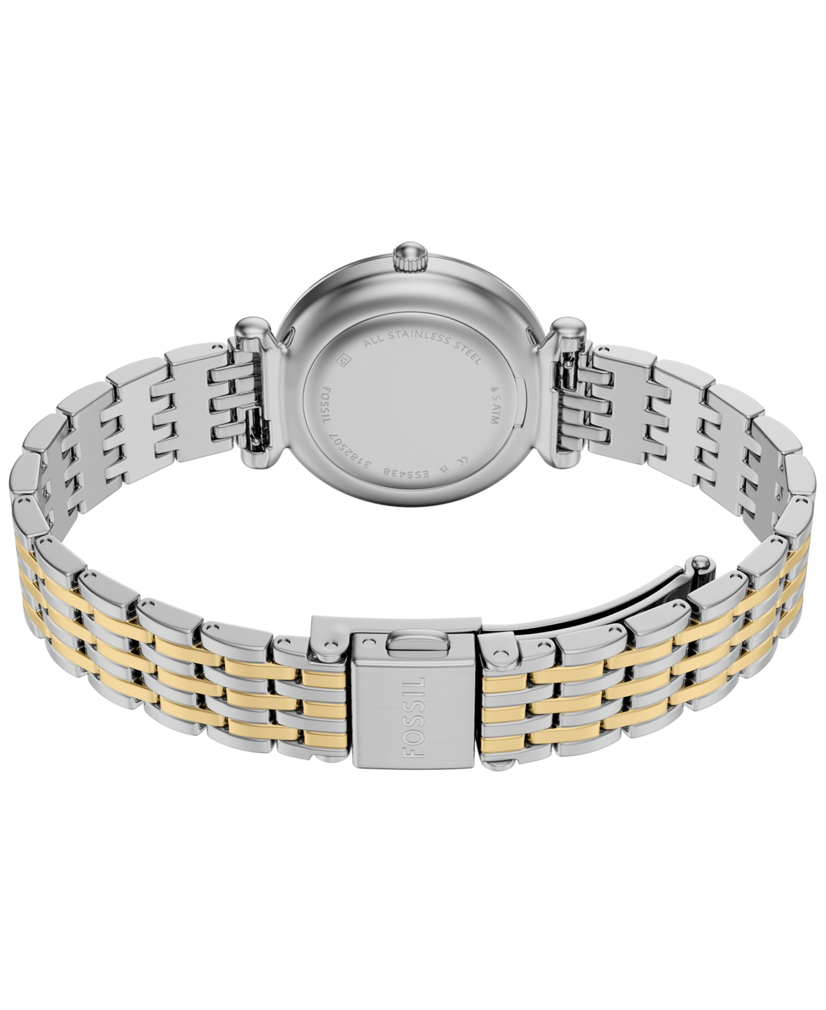 Fossil Women's Carlie Three-Hand Two-Tone Stainless Steel Watch