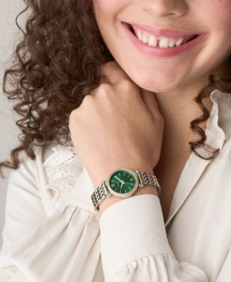 Women's Carlie Three-Hand Two-Tone Stainless Steel Watch, 28mm