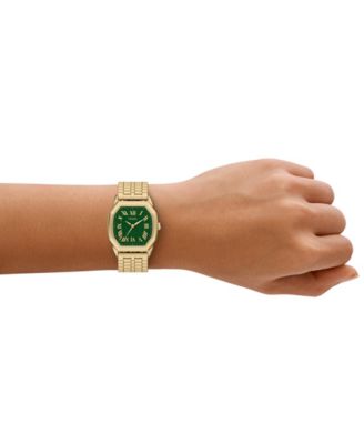 Women's Harlow Three-Hand Gold-Tone Stainless Steel Watch, 32mm