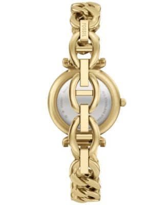 Women's Carlie Three-Hand Gold-Tone Stainless Steel Watch, 28mm