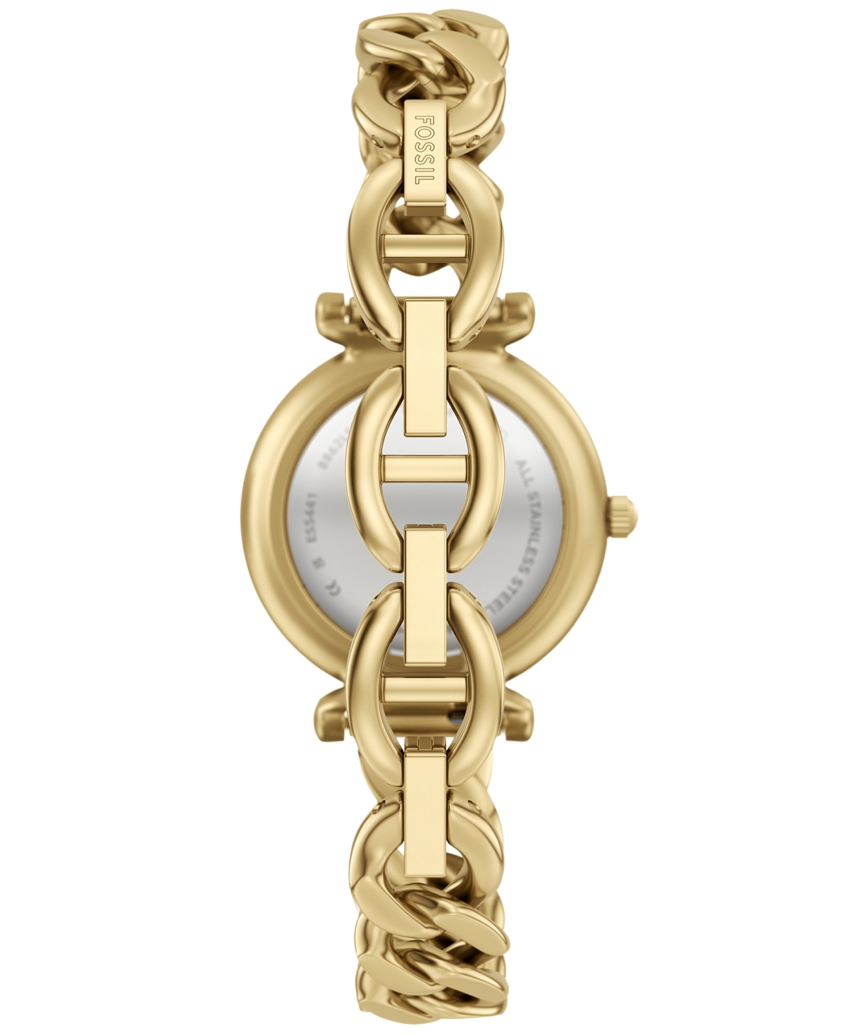 Fossil Women's Carlie Three-Hand Gold-Tone Stainless Steel Watch, 28mm