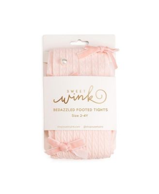 Little and Big Girls Bedazzled Coquette Tights