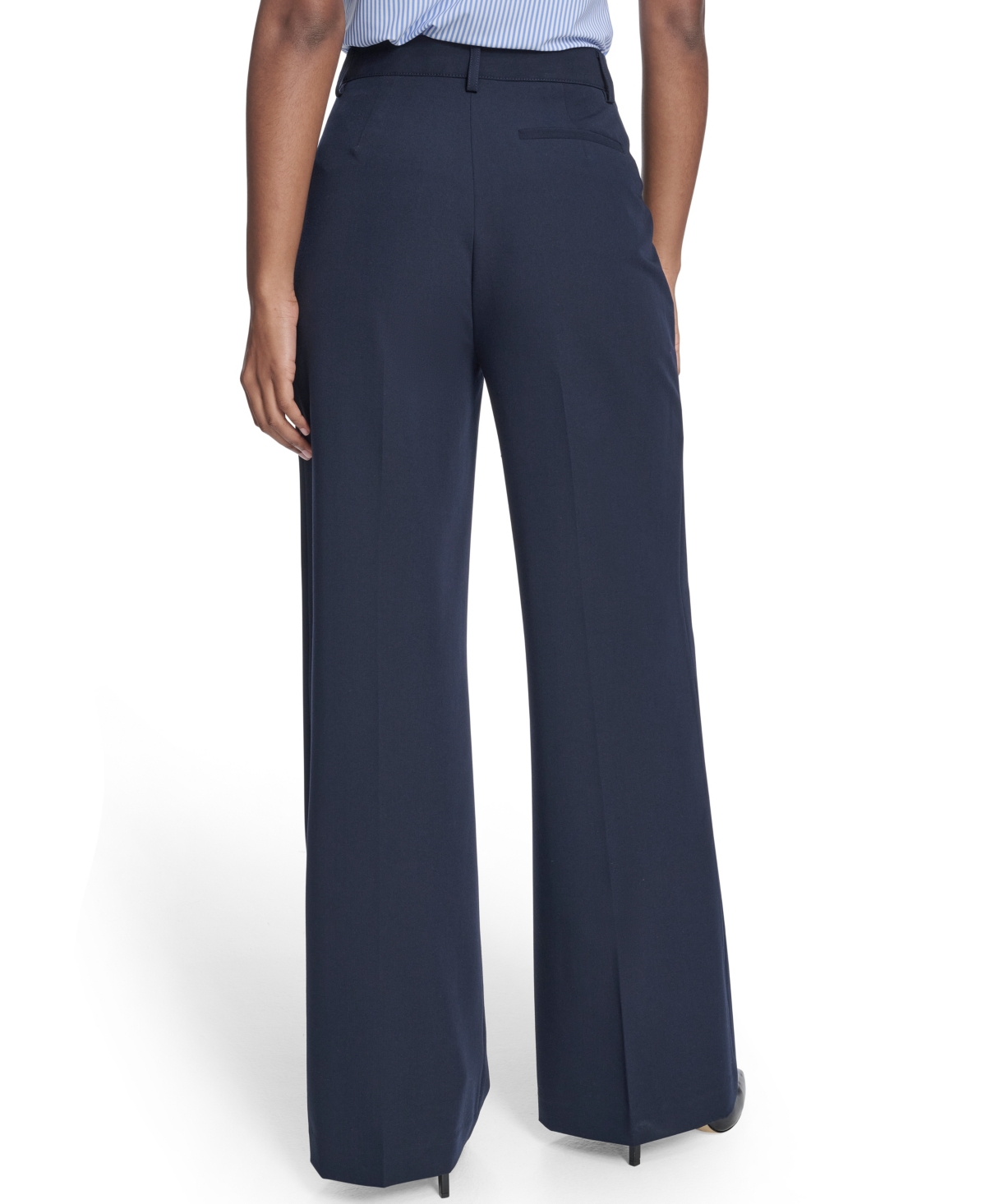 Tommy Hilfiger Women's High Rise Solid Sailor Pants