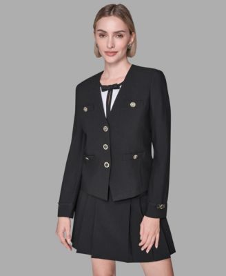 KARL LAGERFELD PARIS - Women's Embellished Long-Sleeve Jacket