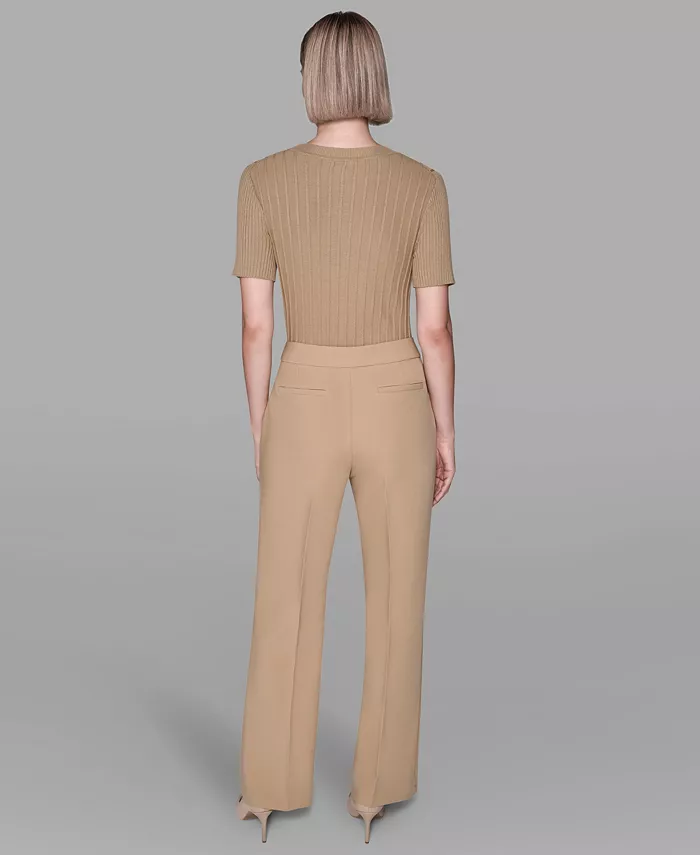 Women's Invisible Zipper Wide-Leg Ankle Pants - thumbnail 5