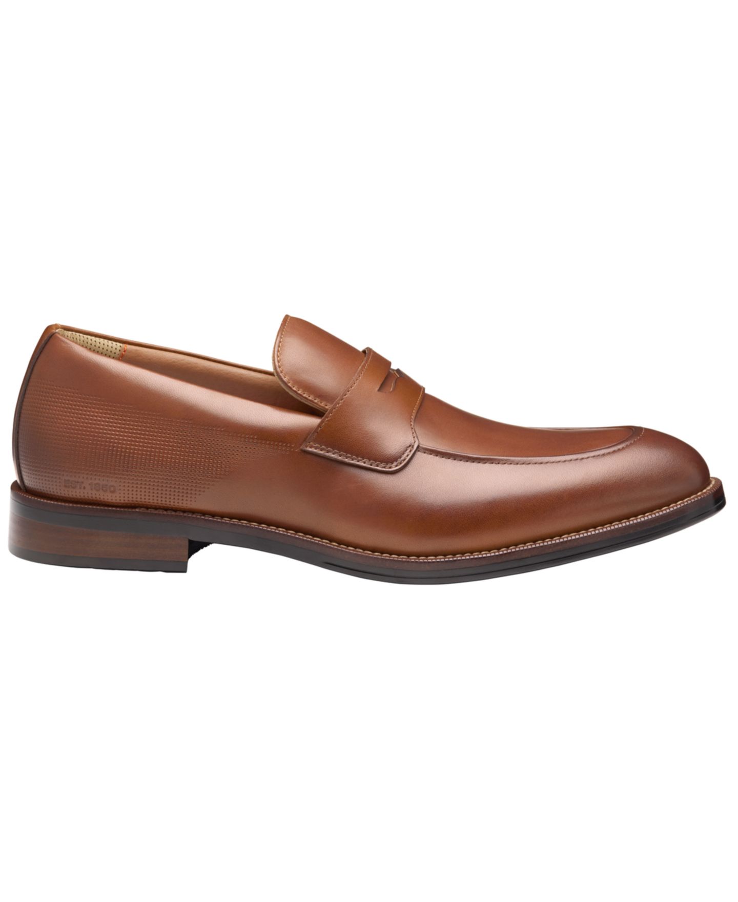 Мужские туфли Johnston & Murphy Copley Round Toe Penny, цвет: Коньячный — фото 2