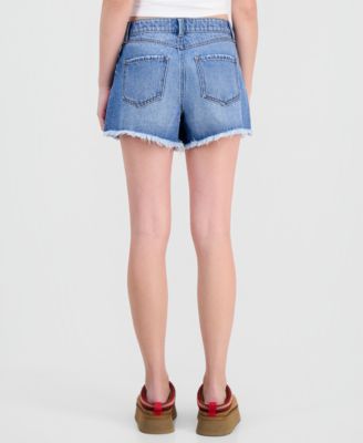 Juniors' High-Rise Denim Shorts