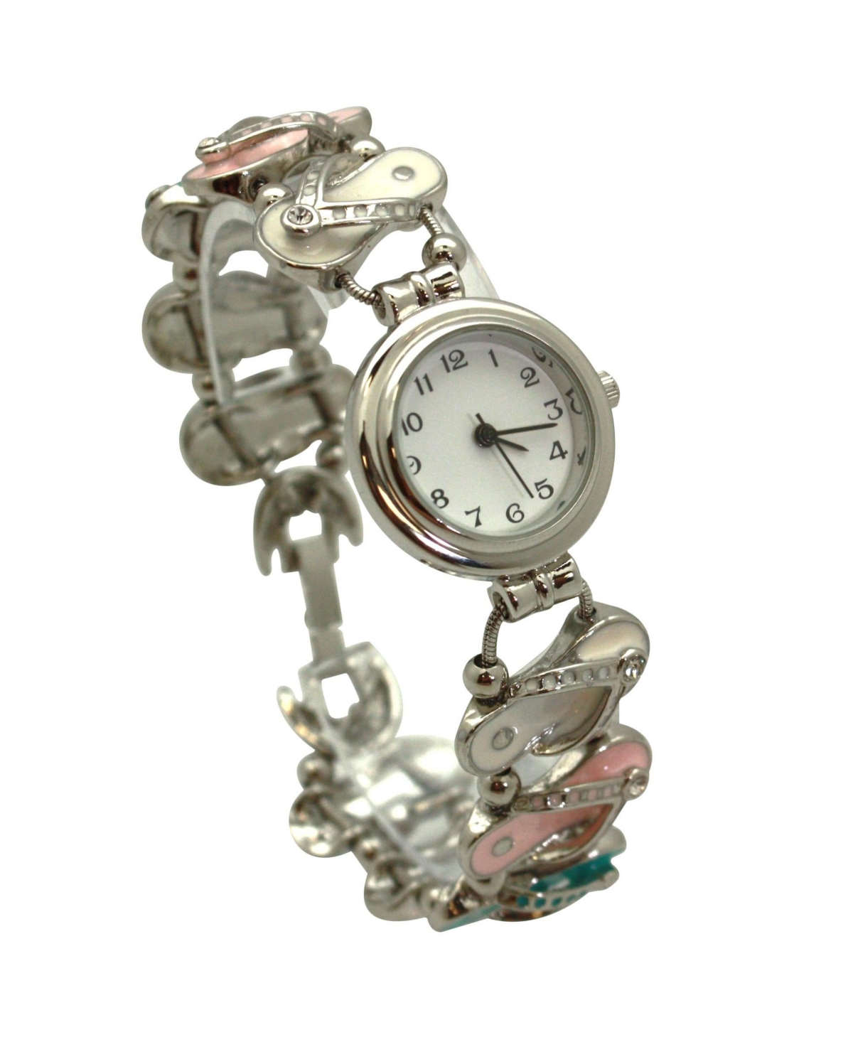Olivia Pratt Silver Flip Flops Theme Women Watch