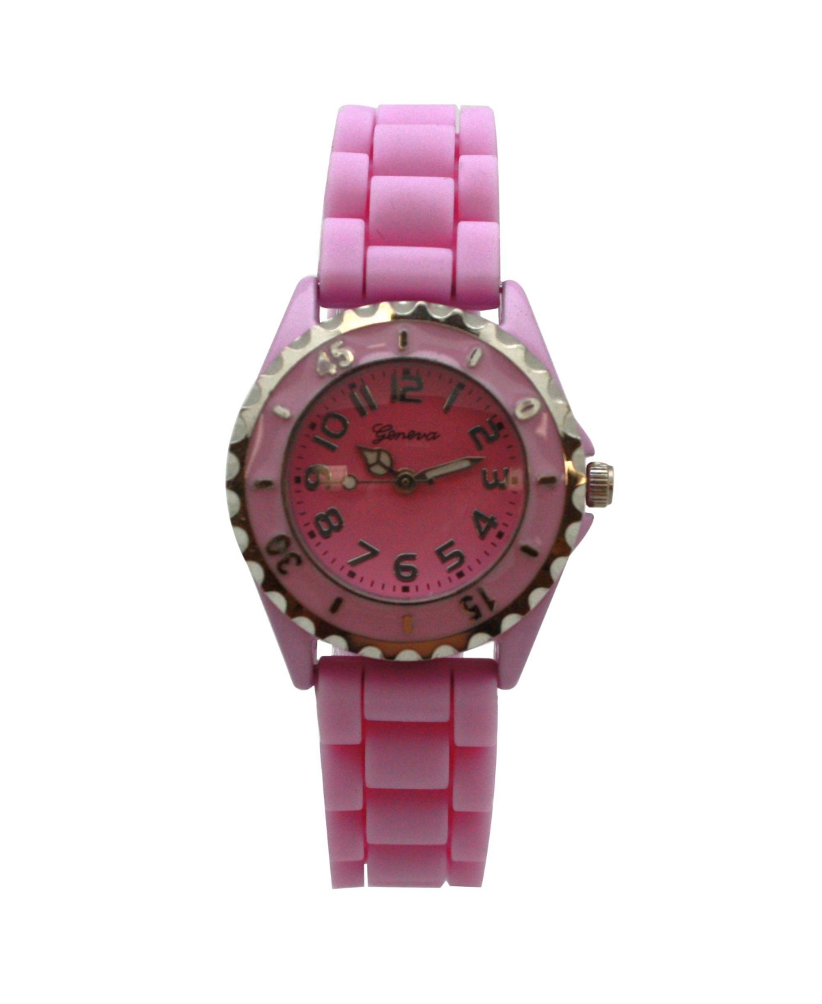 Olivia Pratt Lavender Solid Color Silicone Strap Casual Women Watch