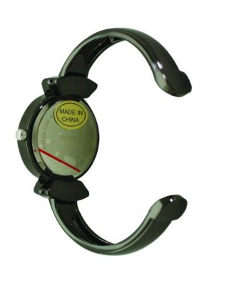 Gunmetal Silver Classic Every Day Metal Bangle Watch