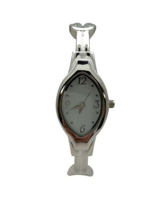 Elegant Thin Bangle Women Watch, Silver